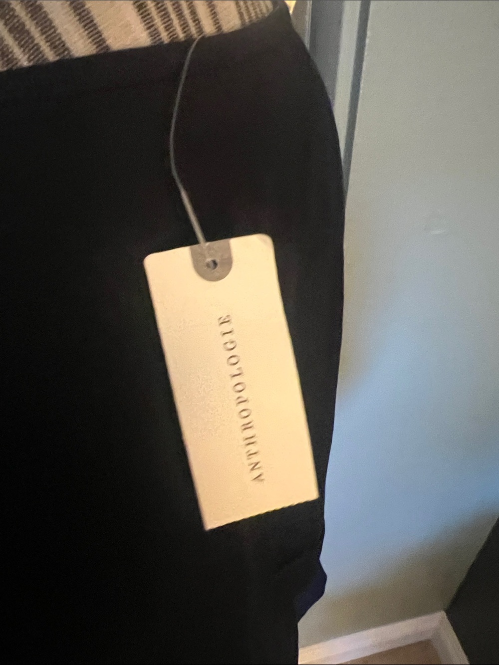 1 hour sale. Anthropologie, Medium Black Sleeveless Zip Front Peplum Top - Picture 8 of 15